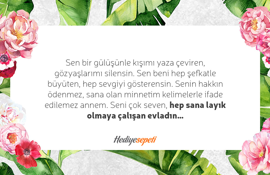 anne ile ilgili güzel sözler