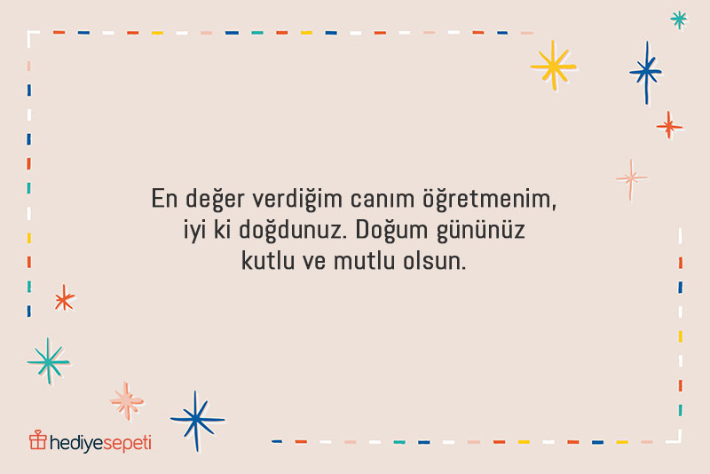 doğum günü mesajları öğretmene