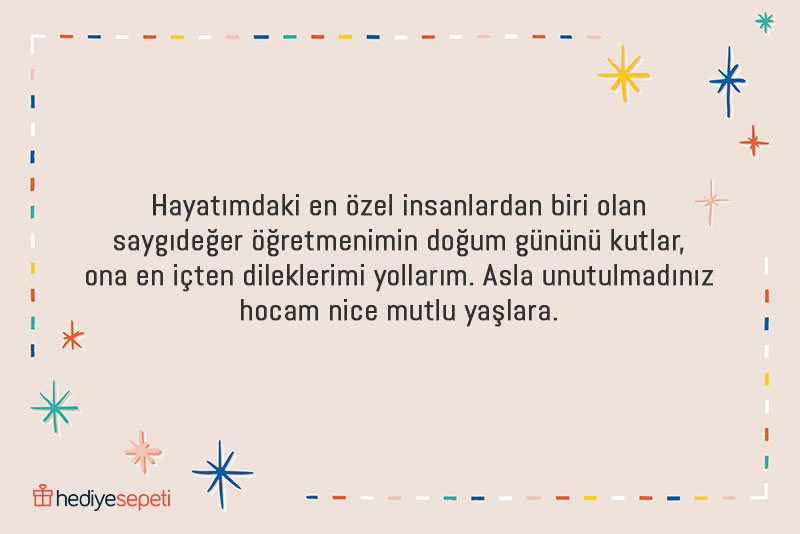 doğum günü öğretmen mesajları
