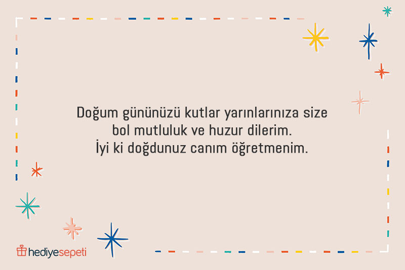 doğum günü öğretmen mesajları