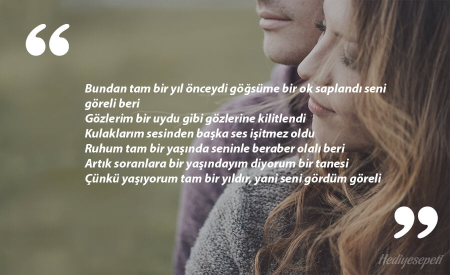 yıldönümü sözleri kısa