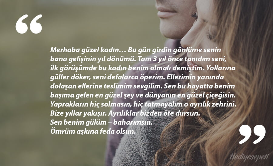 yıldönümü sözleri