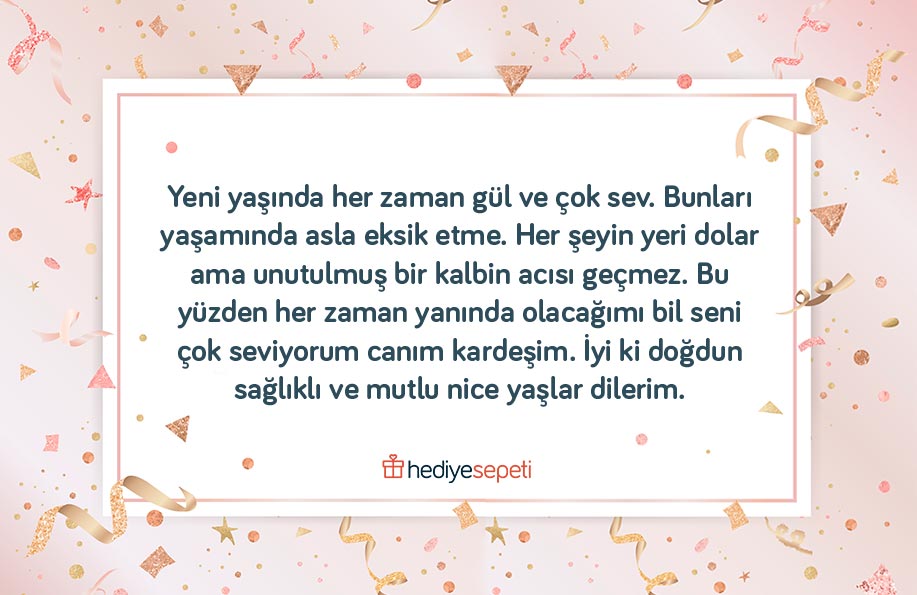 kardeşe uzun doğum günü mesajı