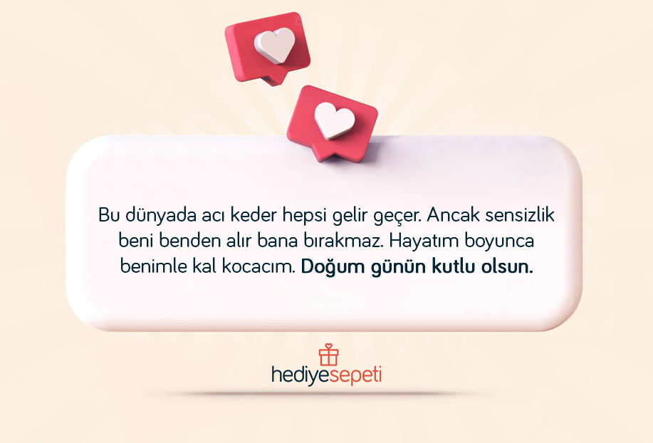 kocaya doğum günü mesajı