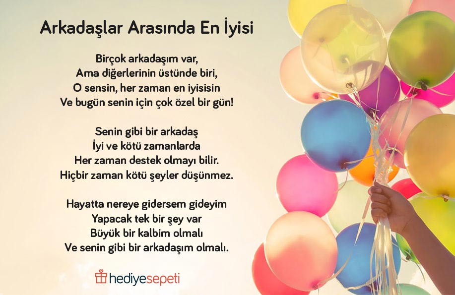 arkadaşa doğum günü şiirleri