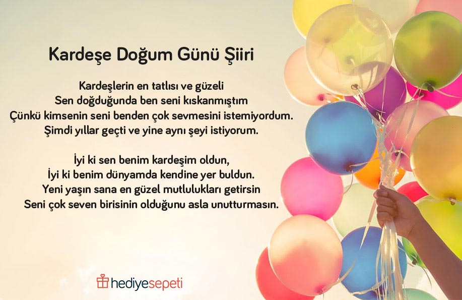 kardeşe doğum günü şiirleri
