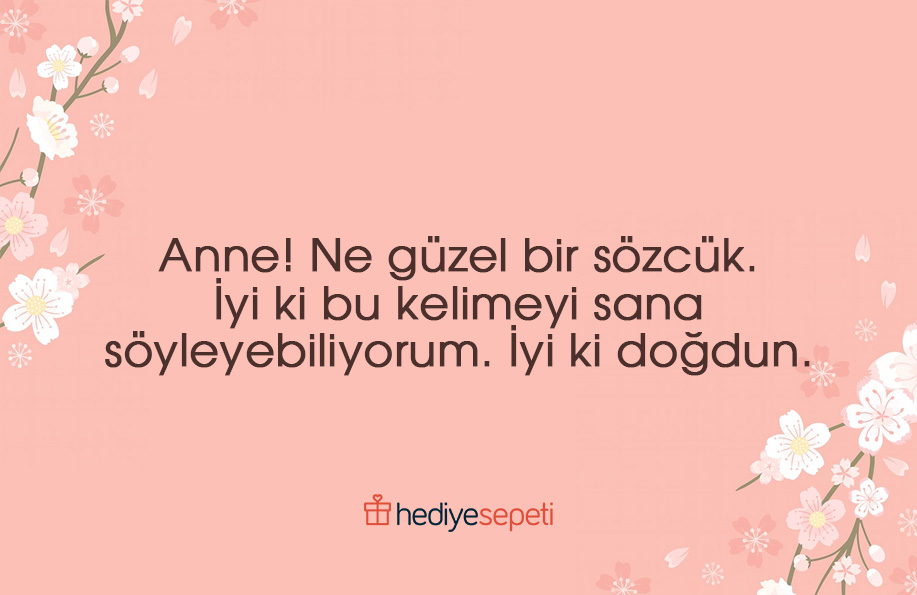 anneye doğum günü sözleri