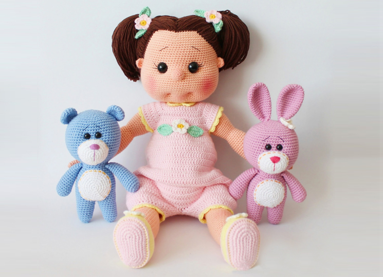 amigurumi kız bebek
