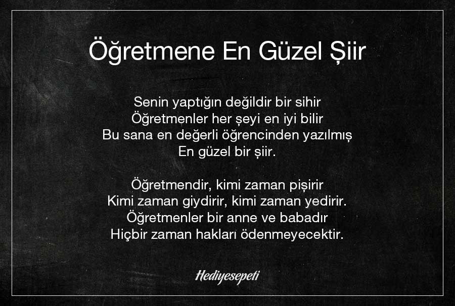 duygusal öğretmenler günü şiirleri