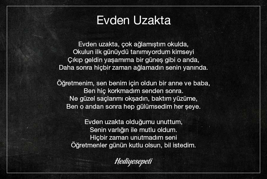 duygusal öğretmenler günü şiirleri