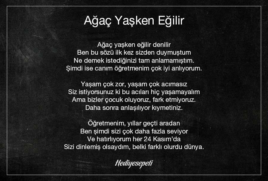 duygusal öğretmenler günü şiirleri