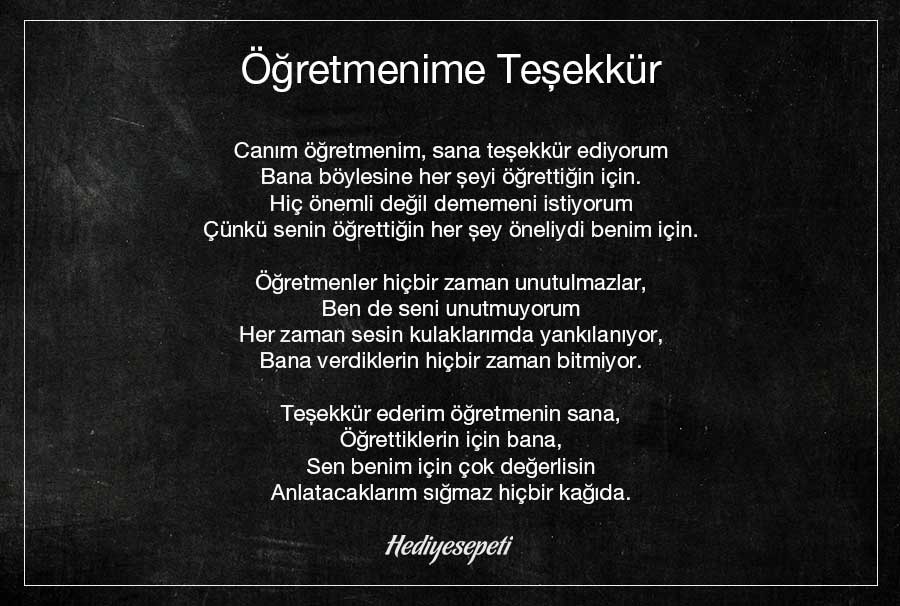 öğretmen şiiri