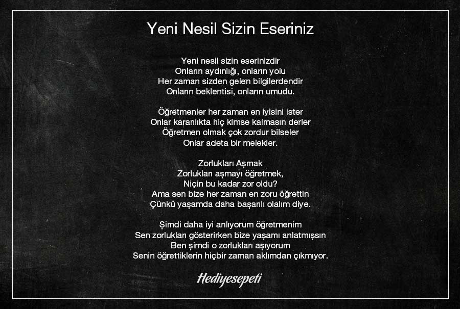 öğretmen şiiri
