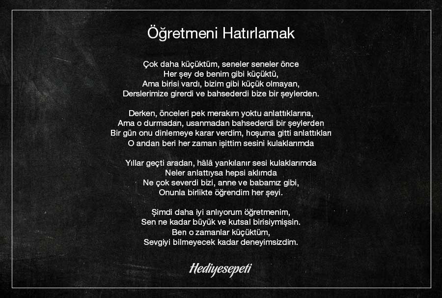 öğretmen şiiri
