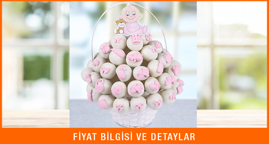 1 yaş hediyesi kek sepeti
