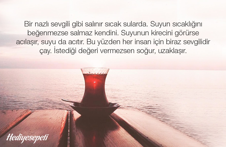 çay üzerine sözler