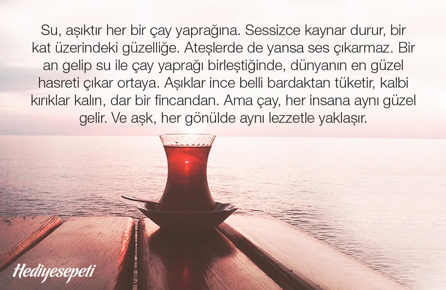 çay üzerine sözler