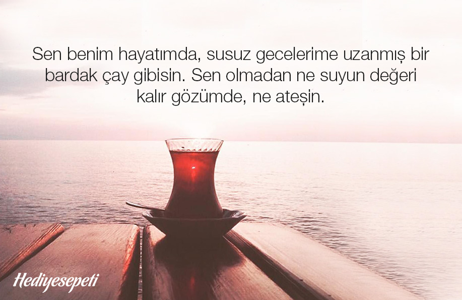 çay ve dostluk sözler