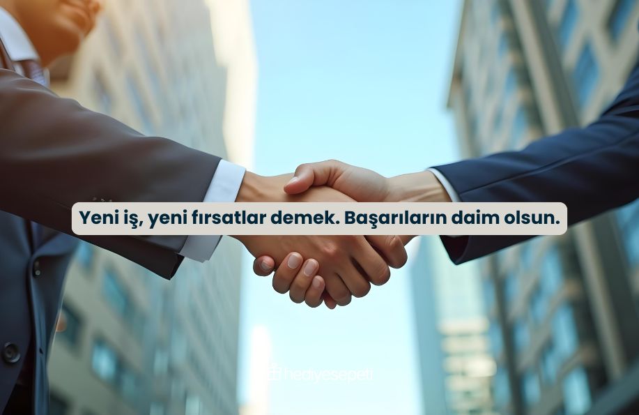 yeni is yeri tebrigi