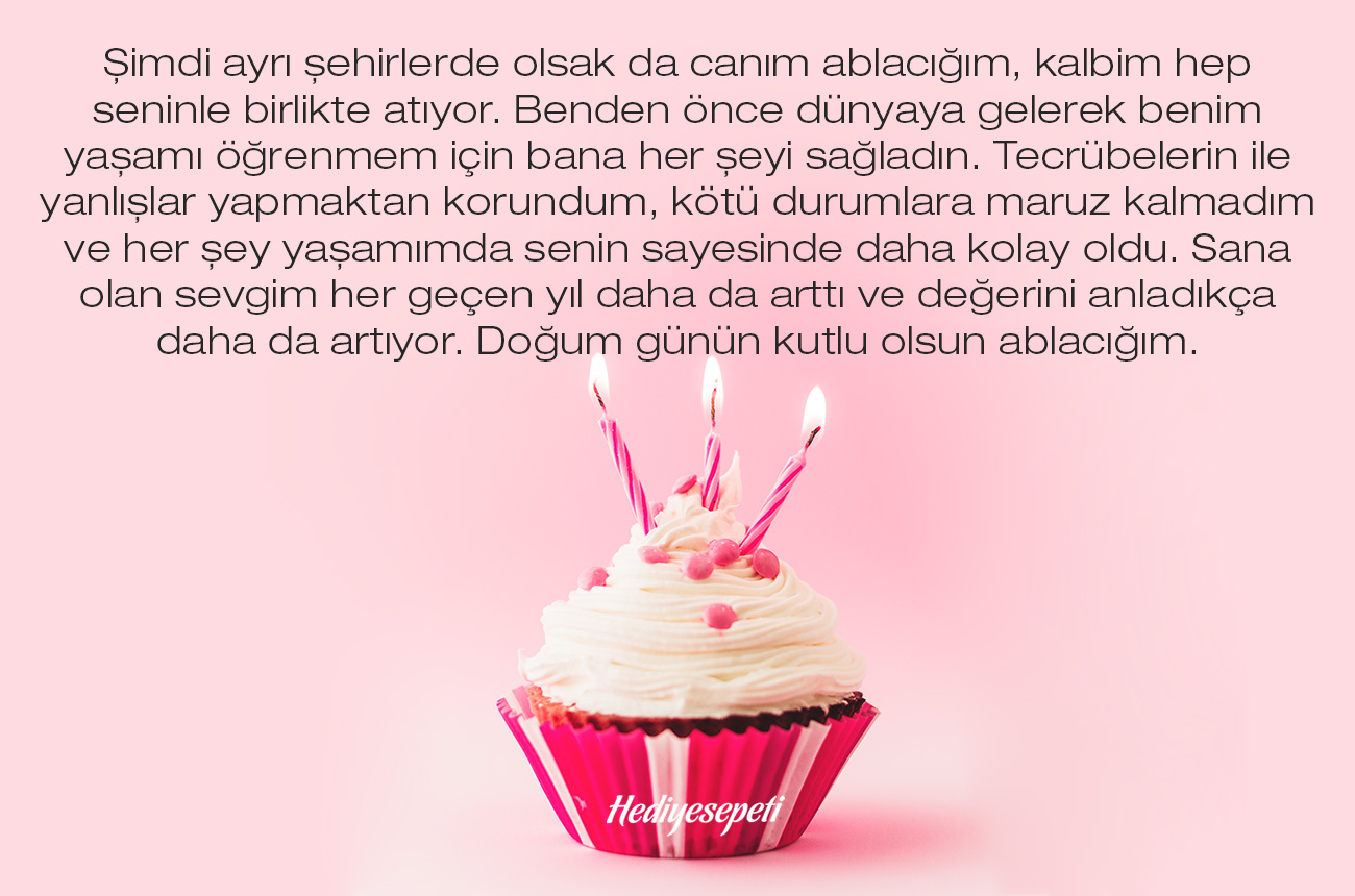 ablama doğum günü mesajı
