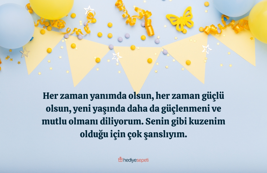 erkek kuzene doğum günü sözleri