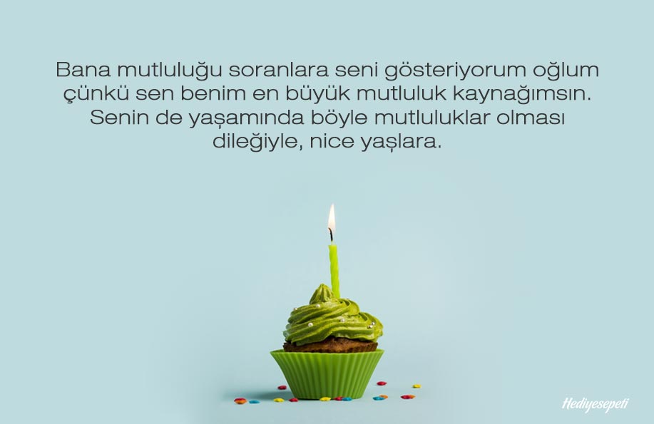 bugün benim oğlumun doğum günü