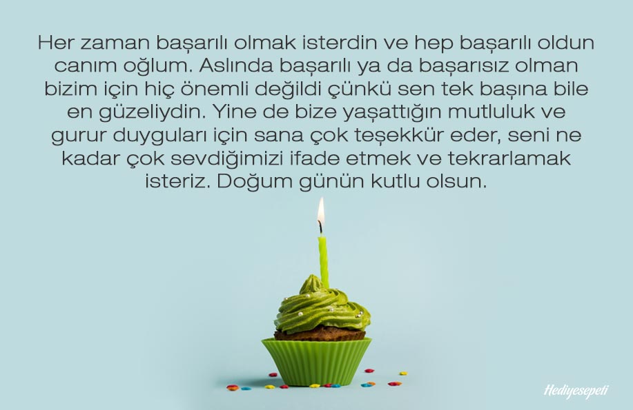 oğlum için doğum günü mesajları