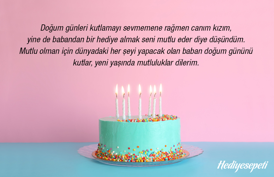 babadan kızına doğum günü mesajları