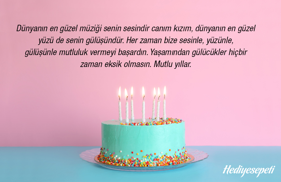 kızım için doğum günü mesajı