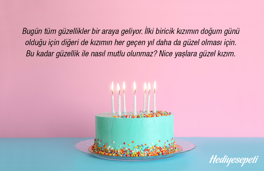 kızım için doğum günü mesajı