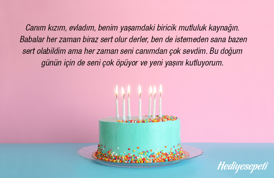 kızım için doğum günü mesajı