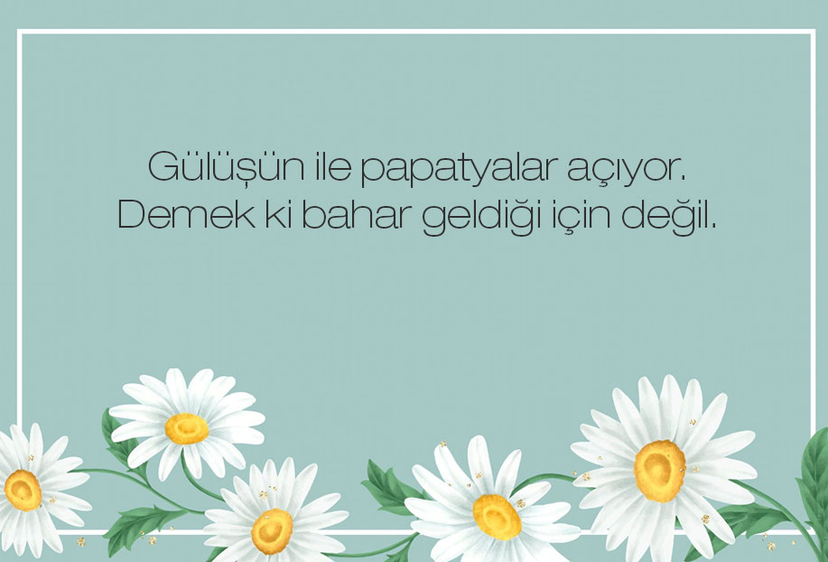 papatya güzel sözler