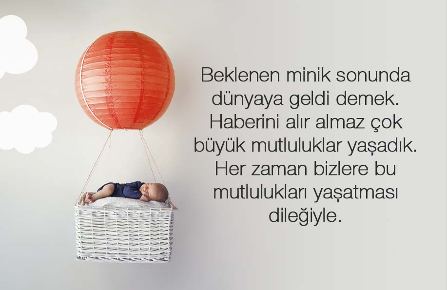 bebek tebrik mesajı