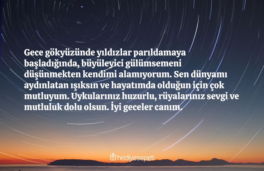 iyi uykular sevgilim