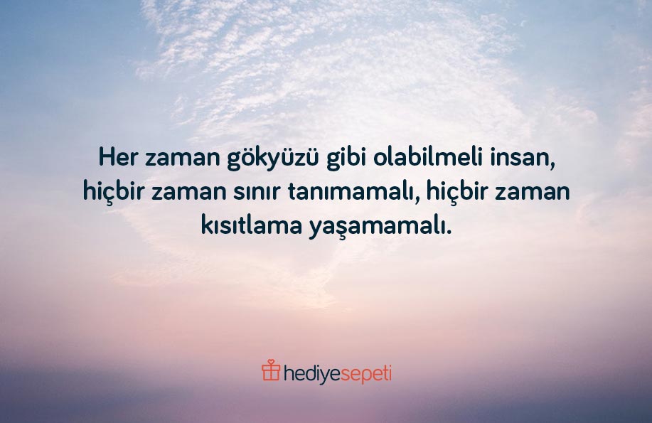 gökyüzü ile ilgili kısa sözler