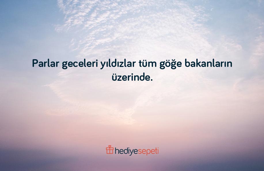 gökyüzü ile ilgili sözler kısa