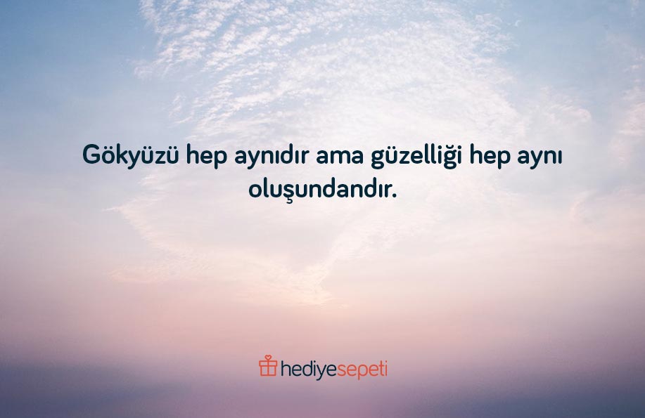 gökyüzü ile ilgili sözler kısa