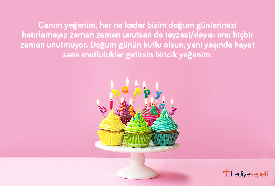 dayıdan yeğene doğum günü mesajı