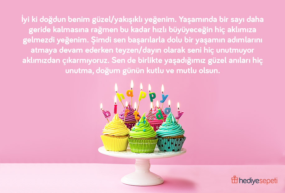 yeğene doğum günü mesajları