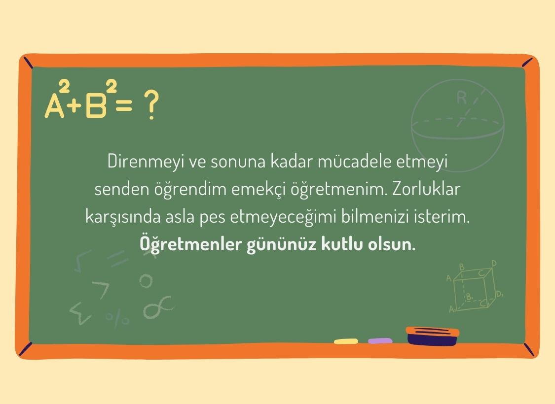 öğretmene öğretmenler günü mesajı