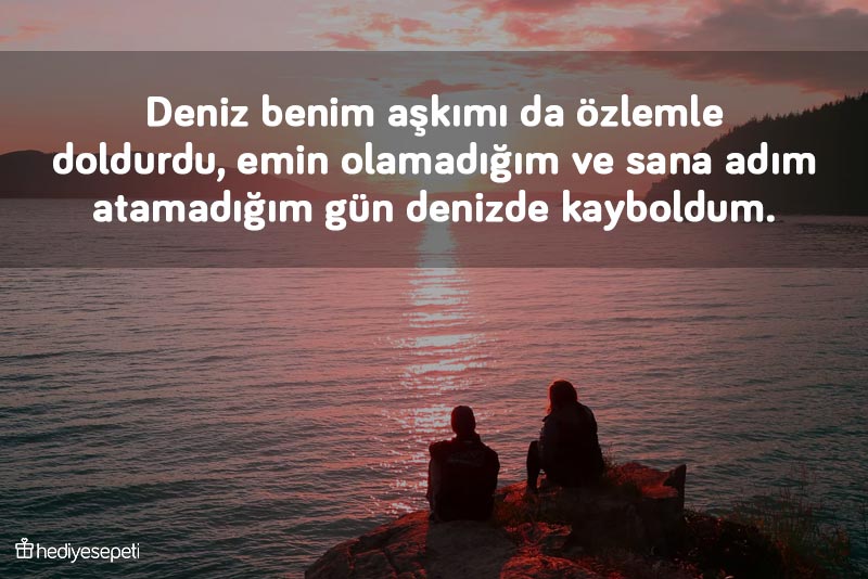 deniz ile ilgili aşk sözleri