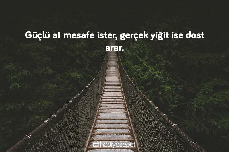 dostluk ve mesafe ile ilgili sözler