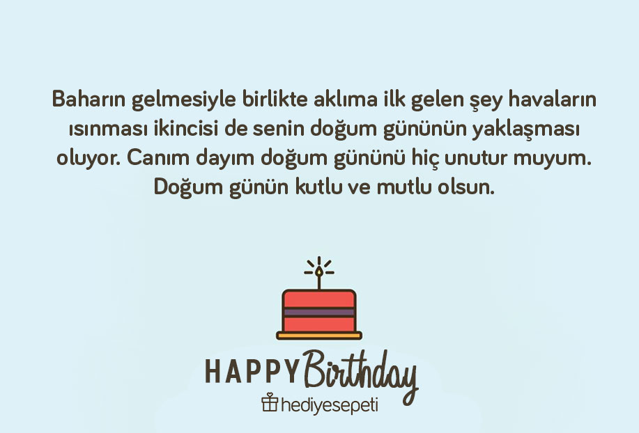 yeğenden dayıya doğum günü mesajları