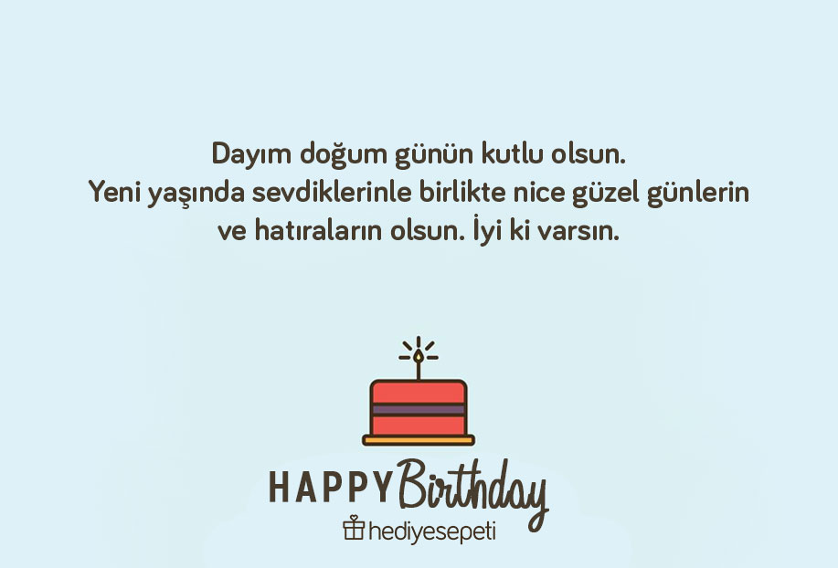 yeğenden dayıya doğum günü mesajları