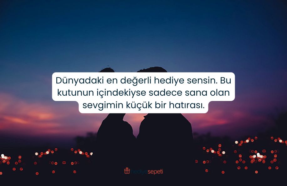 sevgiliye hediye notu