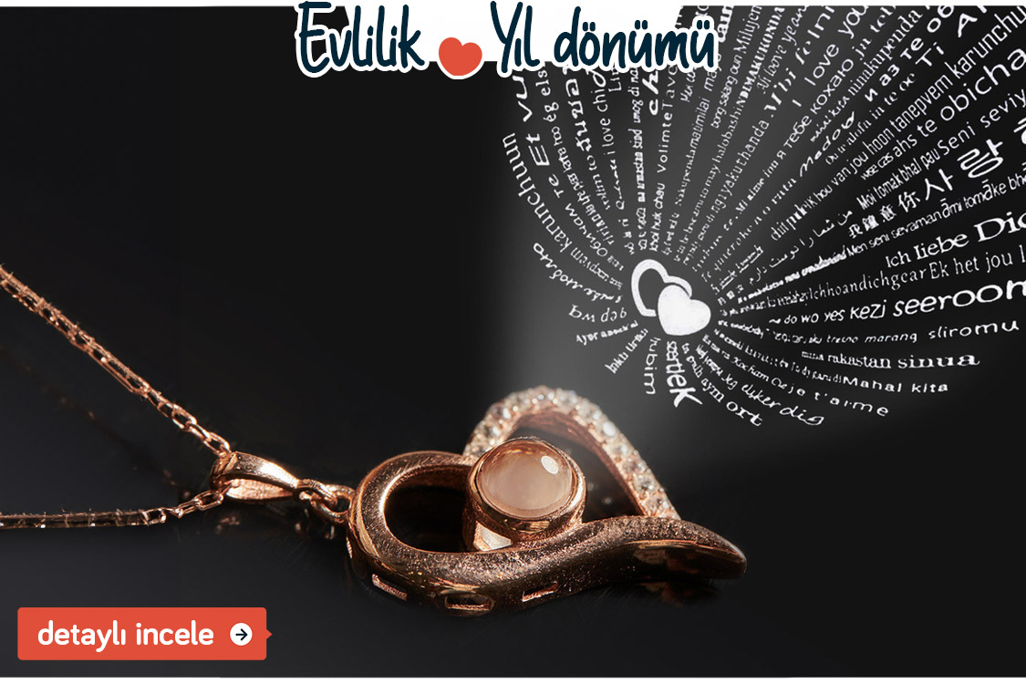 evlilik yıldönümü hediyesi kolye