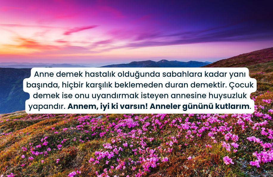 anneler gunu ile ilgili sozler