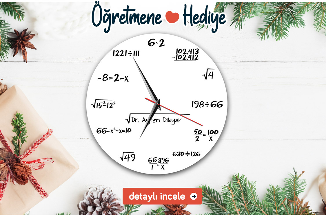 matematik öğretmeni hediye