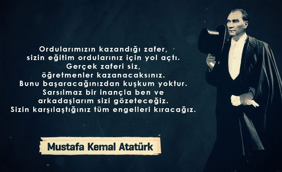 ogretmenler gunu ataturk mesajlari