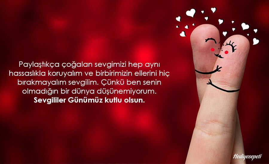 sevgililer günü kutlama mesajları